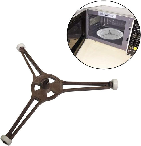 9.6" Microwave Turntable Holder Roller Rotating Ring Tripod Arm Glass Play Tray Roller Guide Stand Holder Microwave Oven Glass Flat Turntable Plat...