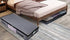 AMJ Foldable Underbed Bags - Pack of 2, Transparent Zip Lid Under Bed Storage Bags for Bedroom Wardrobe, Washable, Dark Gray...