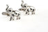 Elephant Pair Cufflinks in a Presentation Gift Box & Polishing Cloth...