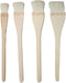 FDXGYH 4pcs Flat Hake Brushes Professional Soft Goat Hair Paintbrush with Solid Wooden Handle for Watercolor Wash Pottery Painting...
