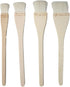FDXGYH 4pcs Flat Hake Brushes Professional Soft Goat Hair Paintbrush with Solid Wooden Handle for Watercolor Wash Pottery Painting...
