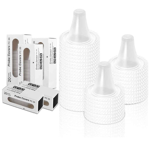 400 Pack Ear Thermometer Probe Covers, Disposable Refill Lens Filters Caps Compatible for All B raun Models Digital Thermometers Sleeve...