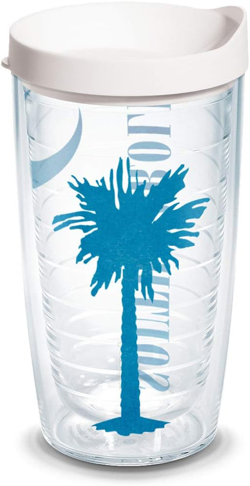 Tervis South Carolina Made in USA Double Walled Insulated Tumbler Travel Cup Keeps Drinks Cold & Hot, 16oz, Colossal...