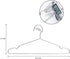 Seropy Coat Hangers Clothes 10 Pack Wire Hangers Heavy Duty Stainless Steel Hangers with Non Slip Grooves, 16.5 Inch Ultra Thin Metal Hangers Spac...