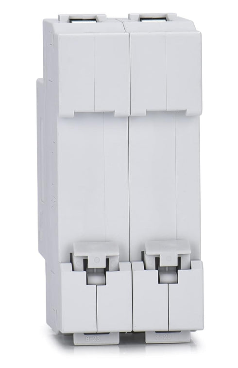 DC Miniature Circuit Breaker, 2 Pole 600V 20 Amp Isolator for Solar PV System, Thermal Magnetic Trip, DIN Rail Mount DC Disconnect Switch C20...