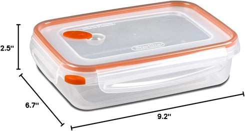 STERILITE 3211106 5.8C RectFood Container, 1 EA, Plastic...