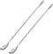 Briout Bar Spoon Cocktail Mixing Stirrers for Drink, Stainless Steel 12 Inches Long Handle, Silver 2 Pieces...