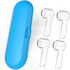Electric Toothbrush Travel Case for Oral-B Toothbrushes - 4 Pcs Toothbrush Head Covers Compatible with Oral B Electric Toothbrush Heads (Blue)...