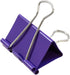 JAM PAPER Colorful Binder Clips - Large - 1 1/2 Inch (41 mm) - Purple Binderclips - 12/Pack...