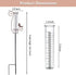 Rain Gauge Outdoor, 7 Inch Rain Gauges for Measuring Precipitation, Garden Yard Decor...