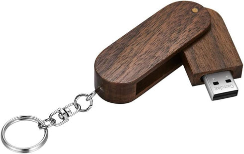 USB Flash Drive, Wooden 8GB / 16GB / 32GB USB2.0 USB Memory Stick Date Storage Pendrive Thumb Drive(8GB, Walnut Wood)...