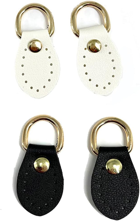 4 Pack Purse Strap Mount Hook PU Leather Sewing Buckle DIY Hanging D-Ring Clips Replacement for Purse Making Supplies Handbag Shoulder Belt Hardwa...