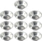 10 Pack Mini Egg Tart Tins Molds Tiny Pie Muffin Cupcake Pans NonStick Bakeware Kitchen Baking Tool Silver...