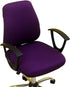 Computer Office Chair Cover, Split Protective & Stretchable Rotating Armchair Slipcover, Washable Dining Chairs Covers (Purple)...