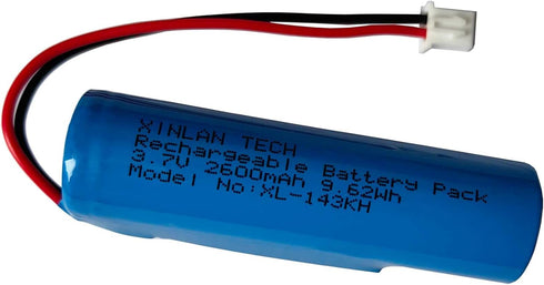 XINLANTECH 3.7V 2600mAh 9.62Wh Rechargeable Li-ion Battery with XH2.54mm-2Pin Plug for Croove B0143KH9KG Voice Amplifier Replacement Battery...