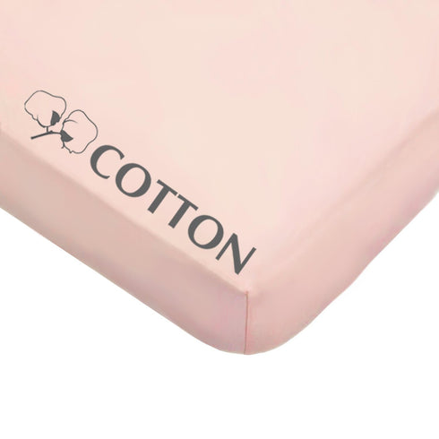 American Baby Company 100% Natural Cotton Fitted Pack and Play Sheet 39" x 27" - Soft & Breathable Pack N Play Sheet for Playpen, Playard & Mini C...