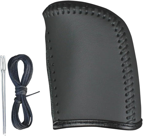 Fit Genuine Leather Gear Shift Knob Cover for 2007 2008 2009 2010 Chrysler Sebring 2011 2012 2013 2014 Chrysler 200 Automatic Accessories (Black l...