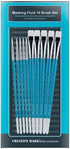 Creative Mark Masking Fluid Paint Brushes (Set of 10) - Watercolor Brushes Contains Synthetic Hair w/Short Wood Handles...