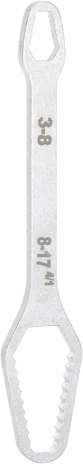 Double-Ended Torx Wrench 1/8"-11/16"(3-17mm) Multifunctional Universal Self-Tightening Wrench Tool 0.2" Thick Torx Spanner Key Set for Home Outdoo...