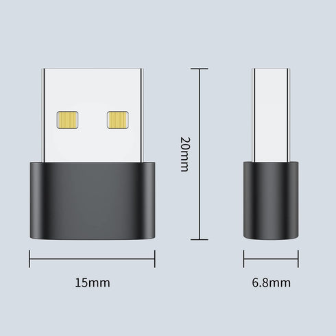 USB C Female to USB Male Adapter (8 Pack),Type C to USB A Charger Cable Adapter for iPhone 11 12 13 14 15 Pro Max,Samsung Galaxy Note 10 S20 Plus ...