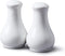 WM Bartleet & Sons 1750 Traditional Porcelain Salt & Pepper Pot Shaker Cruet Set 13cm – White...