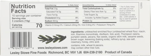 Raincoast Crisps, Rosemary Raisin Pecan Crisps, 5.3 Ounce...