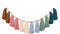 DrCor Boho Rainbow Tassel Garland – Handmade Cotton Yarn Wall Hanging in Earthy Tones for Classroom, Nursery, Kids Room, Baby Shower, Birthday, or...