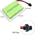 6V RC Battery, 2 Pack 1500mAh Ni-Cd Rechargeable 5-Cells AA Battery Packs with SM 2P Plug for RC Truck Vehicles Electrical Tools...