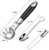 Ice cream scoop,With trigger,Stainless Steel Metal,Sturdy and durable,Useful spooner,Convenient to use,Gift,Set of 3,Dessert spoons used for cake ...