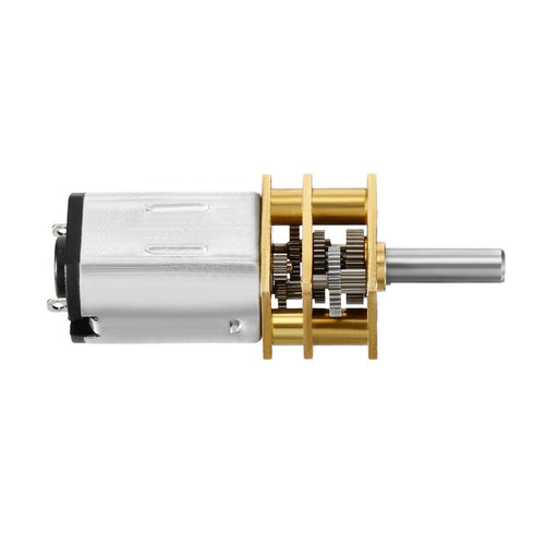 uxcell Micro Speed Reduction Motor DC 6V 50RPM with Full Metal Gearbox 0.18A Electric Gear Box Motor with 2 Terminals for DIY RC...