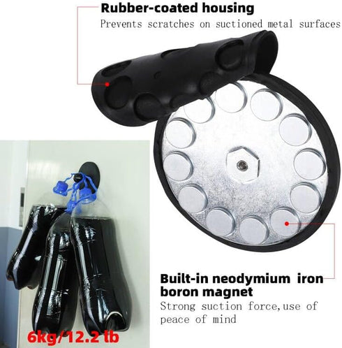 88mm(3.5") Diameter Round Magnet Mount Base with 25mm(1 inch) Ball,Compatible with RAM Mounts B Size Double Socket Arm and Other 1" Ball Bike Moto...