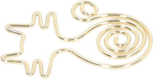 100PCS Paper Clips, Cute Cat Paper Clips Gold Paper Clips Animal Shaped Paper Clips Fun Paper Clips Decorative Paper Clips Cat Bookmark Clips Cat ...