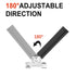 Adjustable Angle Connectors,Baluster Swivel Connectors with Screw for Installation of 1/2" Square Balusters balusters for staircase interior 10 Pa...