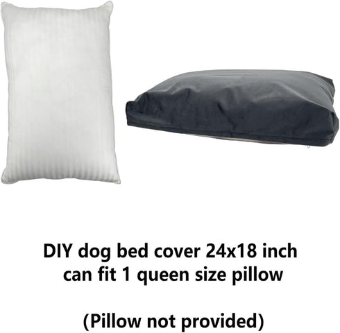 DIY Dog Crate Bed Cover Waterproof Stuff Dog Bed Cover Washable 24 x 18 Inch...