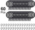 Hotop 30 Pcs Metal Drapery Curtain Rings 0.98/1.26/1.65 inch Interior Diameter and 30 Pcs Hanging Curtain Drapery Pin Hooks for Window Door Shower...