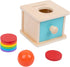 Adena Montessori Baby Toys Coin Box with Ball Blue Door Great Gift for 6-12 Months 1 2 Years Old Toddlers...