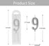 Beanlieve 10-Pieces Numeral Birthday Candles - Cake Numeral Candles Number 0-9 Glitter Cake Topper Decoration for Birthday,Wedding Anniversary,Par...