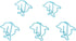 100Pcs Cute Paper Clips Blue Dolphin Exquisite Color Strong Clamp Force Kids Paper Clips for Office School Home...