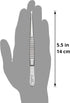 Beaditive 5.5-inch Sewing Machine Tweezers Set (3-pc) Serrated Straight Tips | Professional Grade, High Precision | Stainless Steel...
