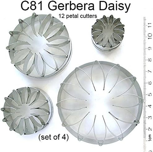 Daisy 12 Petal 4 Cutter Set by WSA...