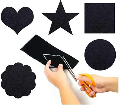5PCS Black Self Adhesive Felt Sheets, Soft Velvet Sticky Back Felt for Jewelry Box and Drawer Liner, Art and Craft Making(A4 Size)...