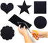 5PCS Black Self Adhesive Felt Sheets, Soft Velvet Sticky Back Felt for Jewelry Box and Drawer Liner, Art and Craft Making(A4 Size)...
