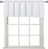 Home Queen Waffle Curtain Valance Window Treatment for Kitchen Bathroom Window, Straight Window Valance, Set of 1, 60 X 16 Inch, Solid White...