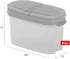 SIGNORA WARE Spice Jars with Lids - 4 oz Refillable Empty Airtight Spice/Seasoning Containers Set -2 in 1 Pour/Sift Shaker Lids Clear Plastic Spic...
