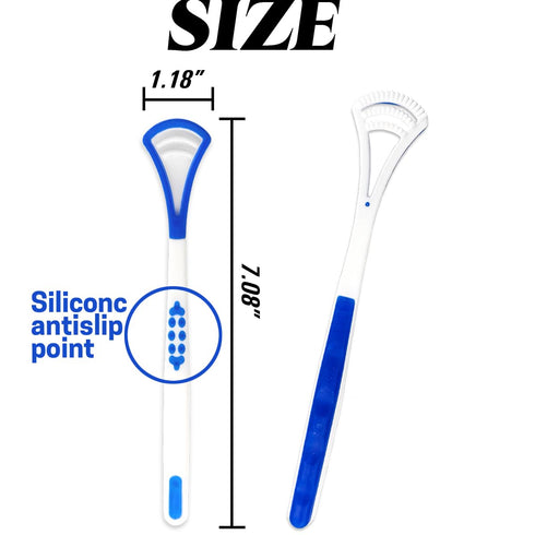 40PCS Tongue Scraper for Adults, Tongue Scraper Cleaner, Blue Tongue Cleaner, Oral Care Scrapers Kits Plastic Tongue Brush for Reducing Bad Breath...