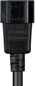 Monoprice Heavy Duty Power Cable - 2 Feet - Black | IEC 60320 C14 to IEC 60320 C15, 14AWG, 15A, SJT, 100-250V...