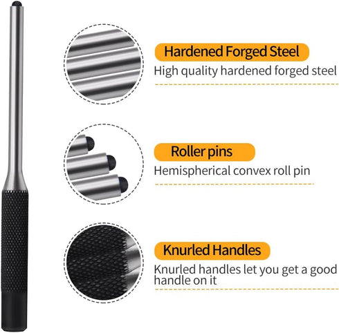 Pin Punch Set, 9pcs 1/16" - 5/16" Removing Repair Tools with Storage Pouch, Great for Automotive, Watch Repair, Jewelry and Craft(9pcs Pin Punch)...