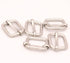 BIKICOCO Metal Slide Adjuster Buckle Tri-Glides with Movable Center Bar, for Straps, 0.6 x 0.51 Inch, Silver, Pack of 50...