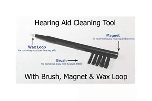Hearing Aid Cleaning Brush with Wax Loop & Magnet...