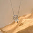 Kokoma Dainty Lollipop Pendant Necklace 925 Sterling Silver CZ Crystal Sugar Bow Knot Sweet Candy Choker Necklaces Chain Link Cute Jewelry Gifts f...